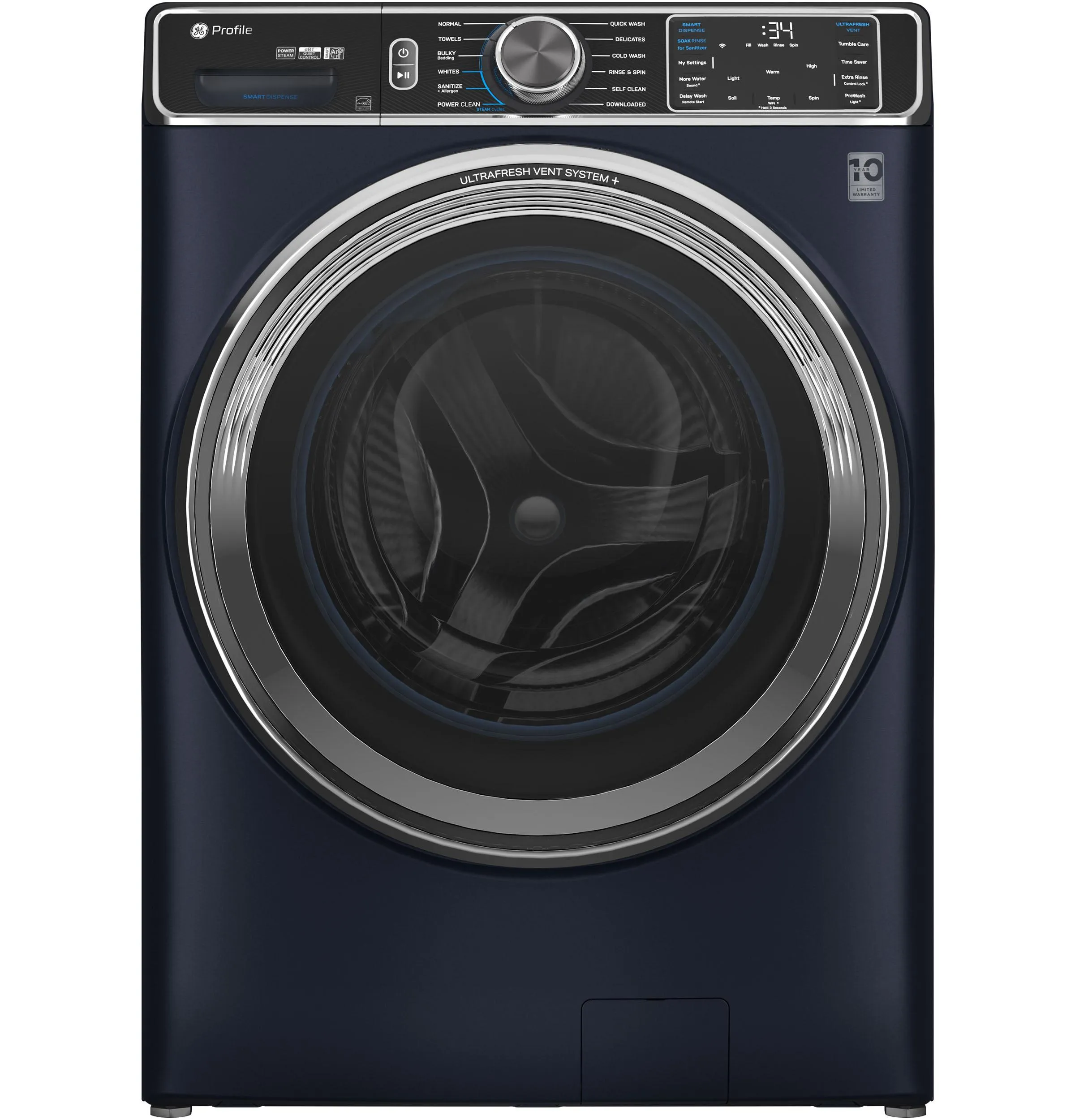 Ge Appliances PFW870SPVRS Ge Profile&#8482; 5.3 Cu. Ft. Capacity Smart Front Load Energy Star? Washer With Ultrafresh&#8482; Vent System  With Odorblock&#8482;