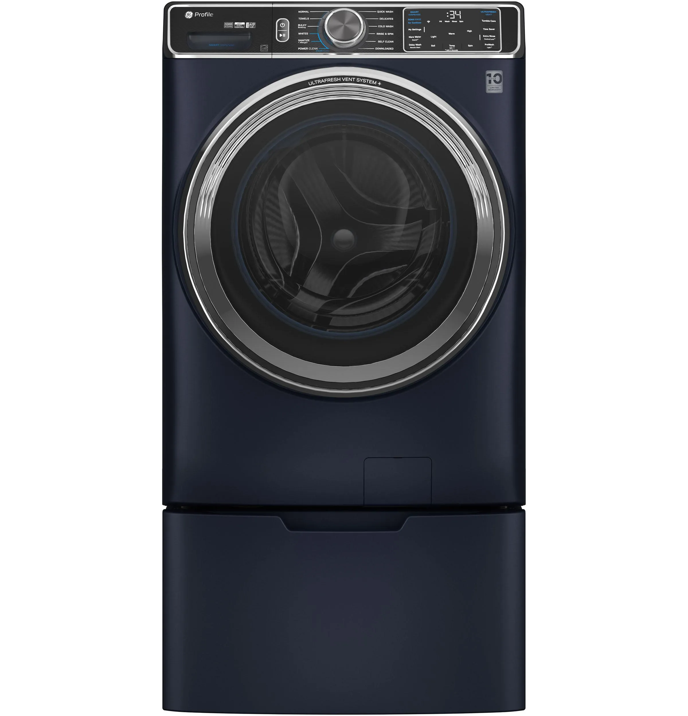 Ge Appliances PFW870SPVRS Ge Profile&#8482; 5.3 Cu. Ft. Capacity Smart Front Load Energy Star? Washer With Ultrafresh&#8482; Vent System  With Odorblock&#8482;