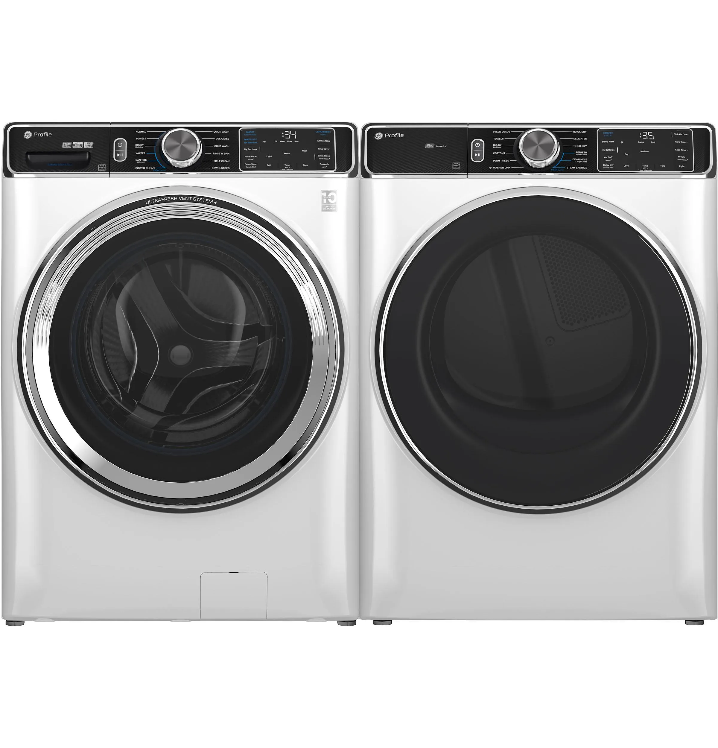 Ge Appliances PFW870SSVWW Ge Profile&#8482; 5.3 Cu. Ft. Capacity Smart Front Load Energy Star? Washer With Ultrafresh&#8482; Vent System  With Odorblock&#8482;