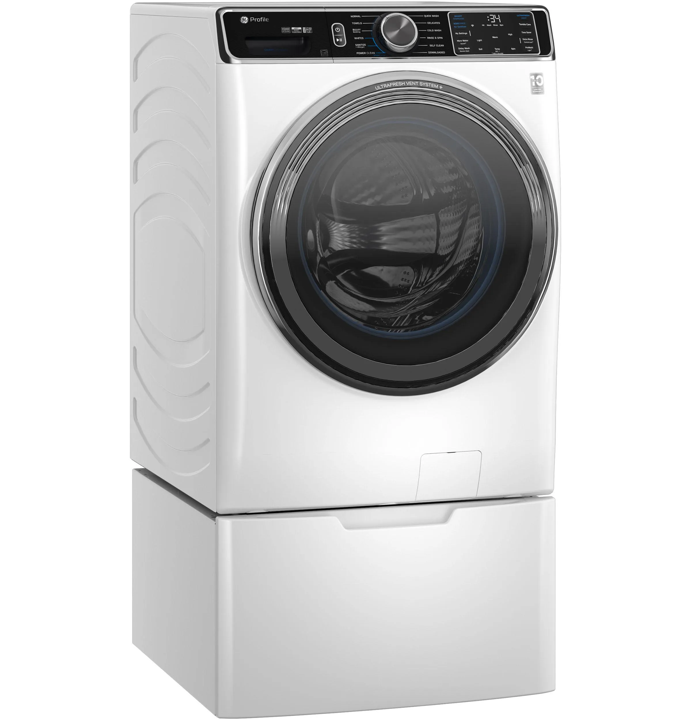 Ge Appliances PFW870SSVWW Ge Profile&#8482; 5.3 Cu. Ft. Capacity Smart Front Load Energy Star? Washer With Ultrafresh&#8482; Vent System  With Odorblock&#8482;