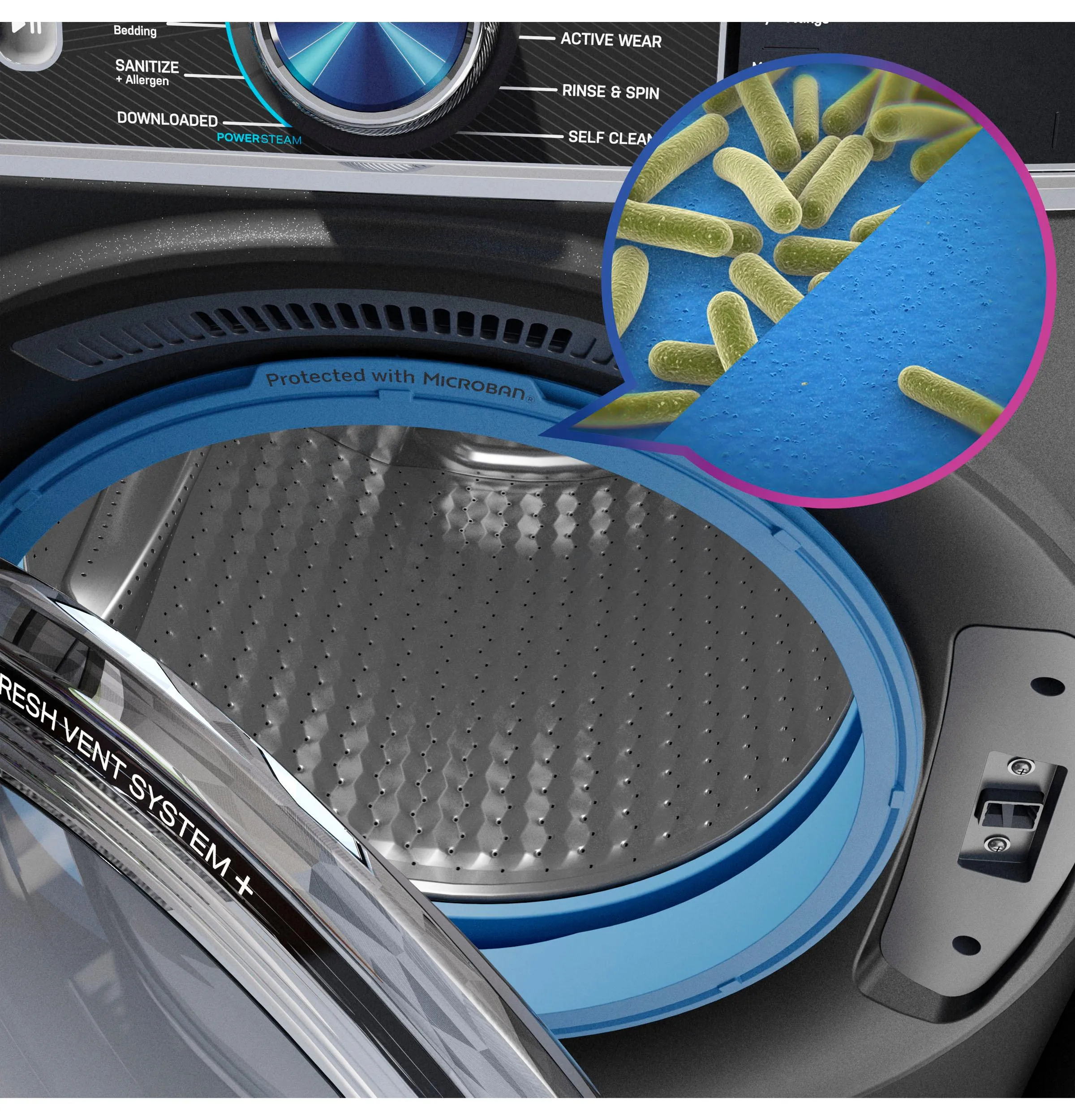 Ge Appliances PFW870SSVWW Ge Profile&#8482; 5.3 Cu. Ft. Capacity Smart Front Load Energy Star? Washer With Ultrafresh&#8482; Vent System  With Odorblock&#8482;