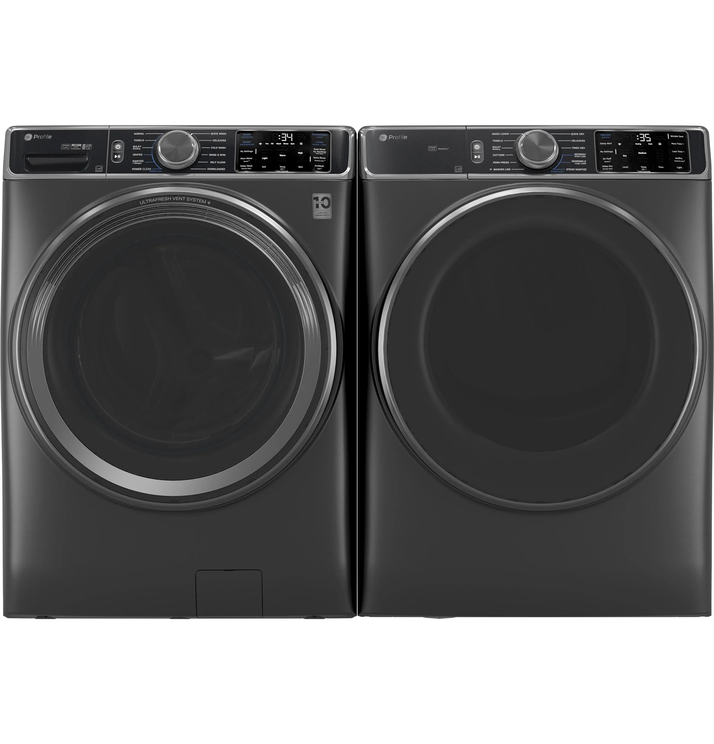 Ge Appliances PFW955SPWDS Ge Profile&#8482; 5.5 Cu. Ft. Capacity Smart Front Load Energy Star? Steam Washer With Ultrafresh Vent System  And Smart Wash & Smart Rinse
