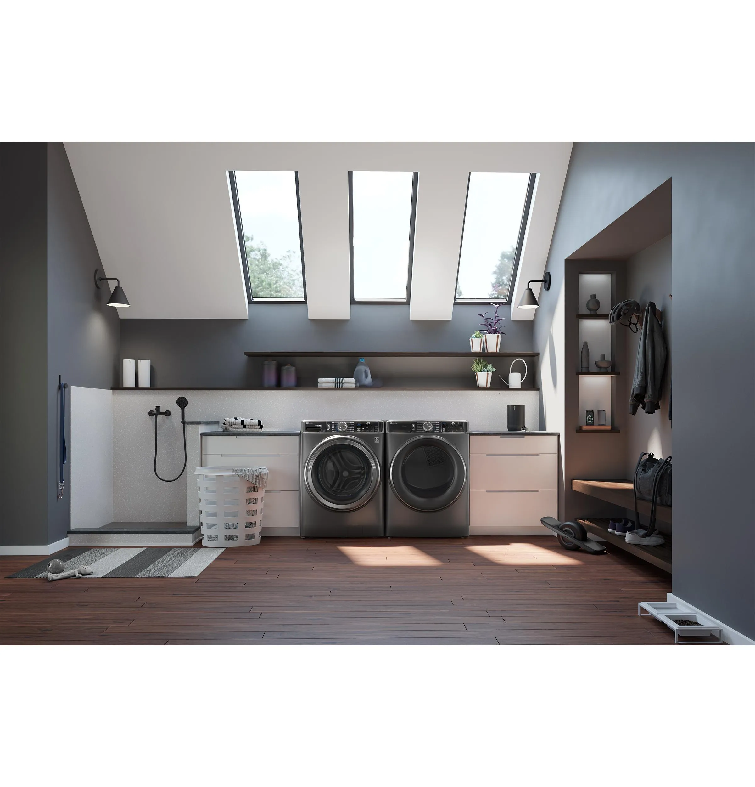 Ge Appliances PFW955SPWDS Ge Profile&#8482; 5.5 Cu. Ft. Capacity Smart Front Load Energy Star? Steam Washer With Ultrafresh Vent System  And Smart Wash & Smart Rinse