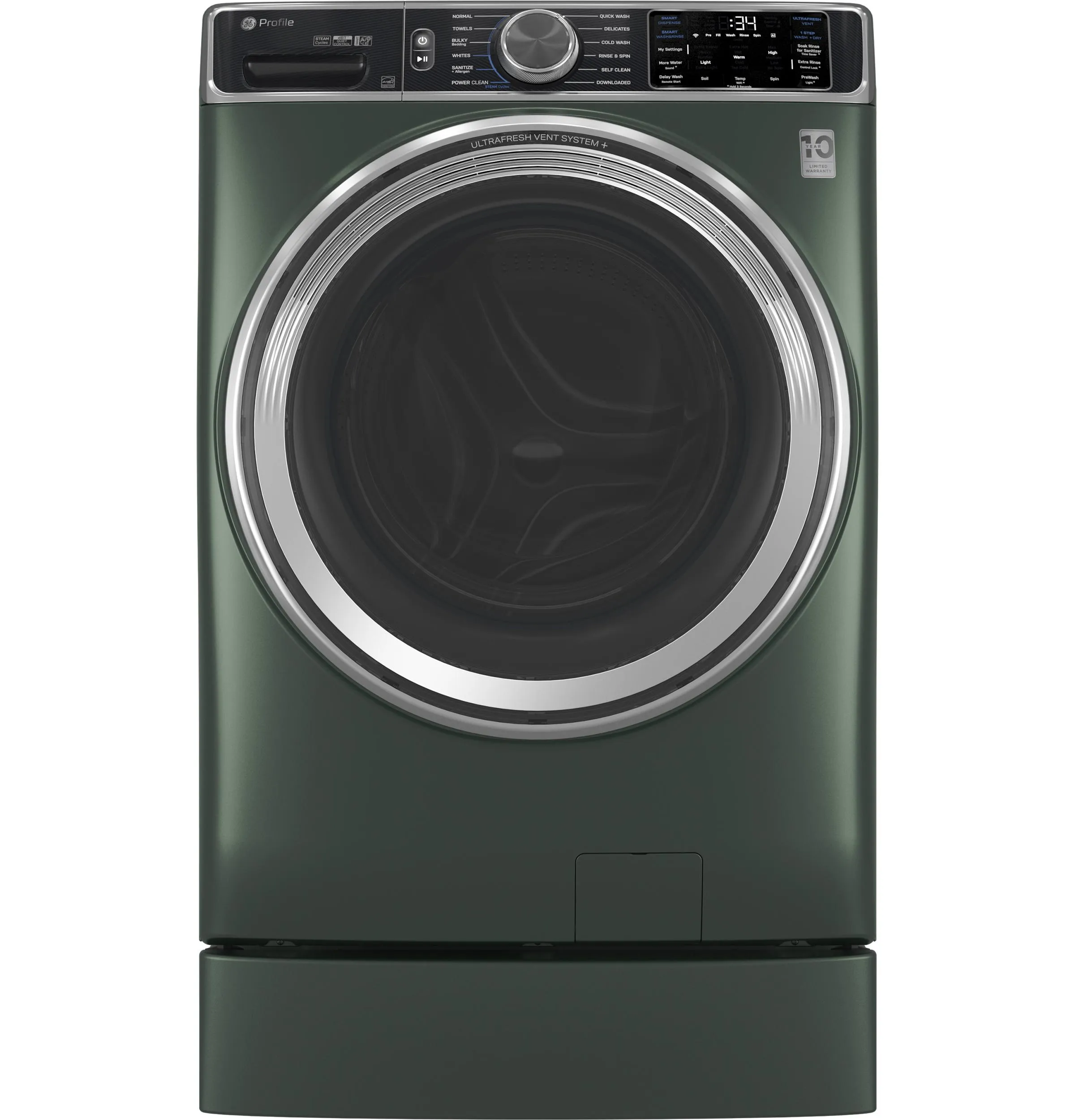 Ge Appliances PFW955SPWGN Ge Profile&#8482; 5.5 Cu. Ft. Capacity Smart Front Load Energy Star? Steam Washer With Ultrafresh Vent System  And Smart Wash & Smart Rinse