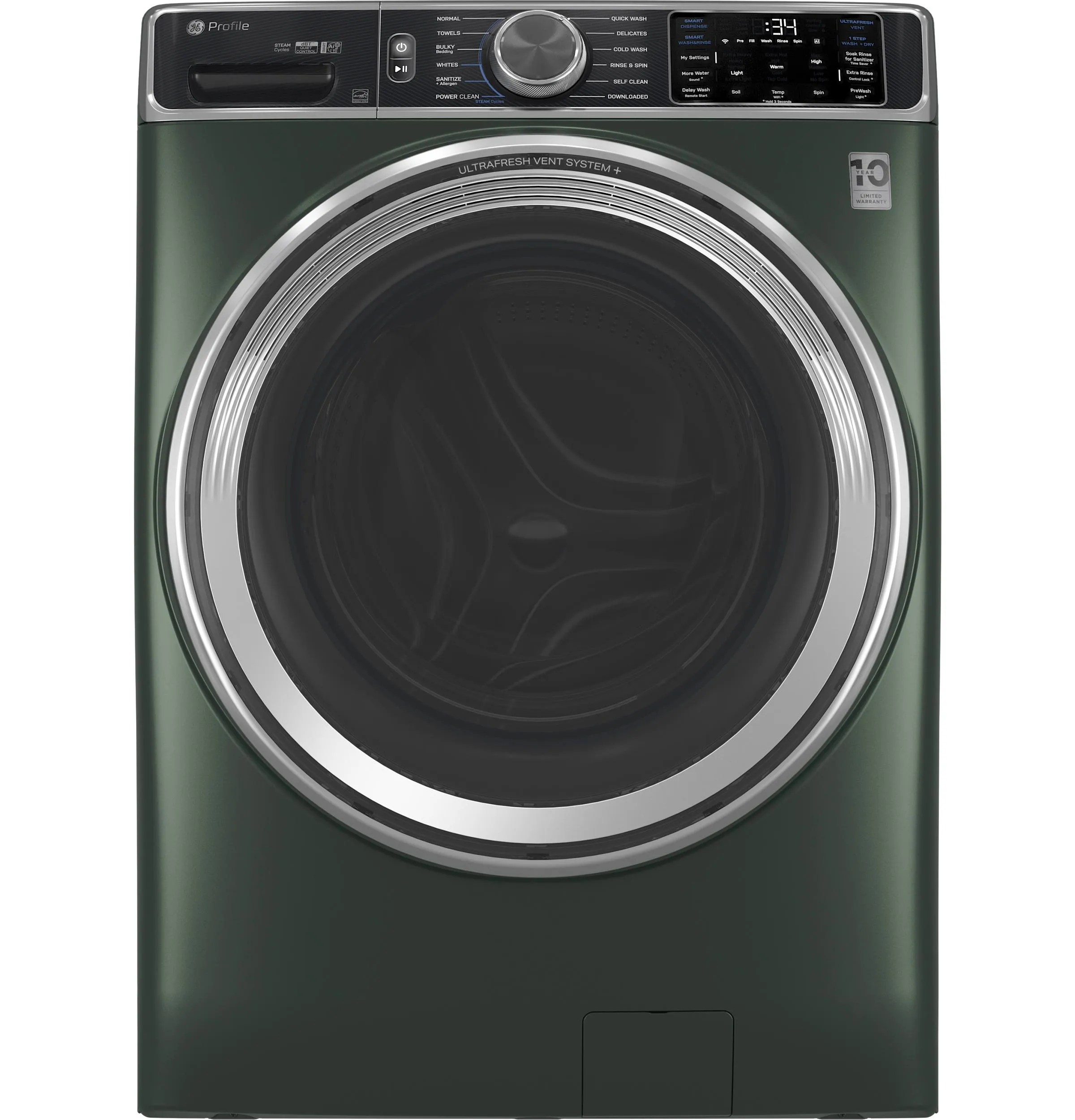 Ge Appliances PFW955SPWGN Ge Profile&#8482; 5.5 Cu. Ft. Capacity Smart Front Load Energy Star? Steam Washer With Ultrafresh Vent System  And Smart Wash & Smart Rinse