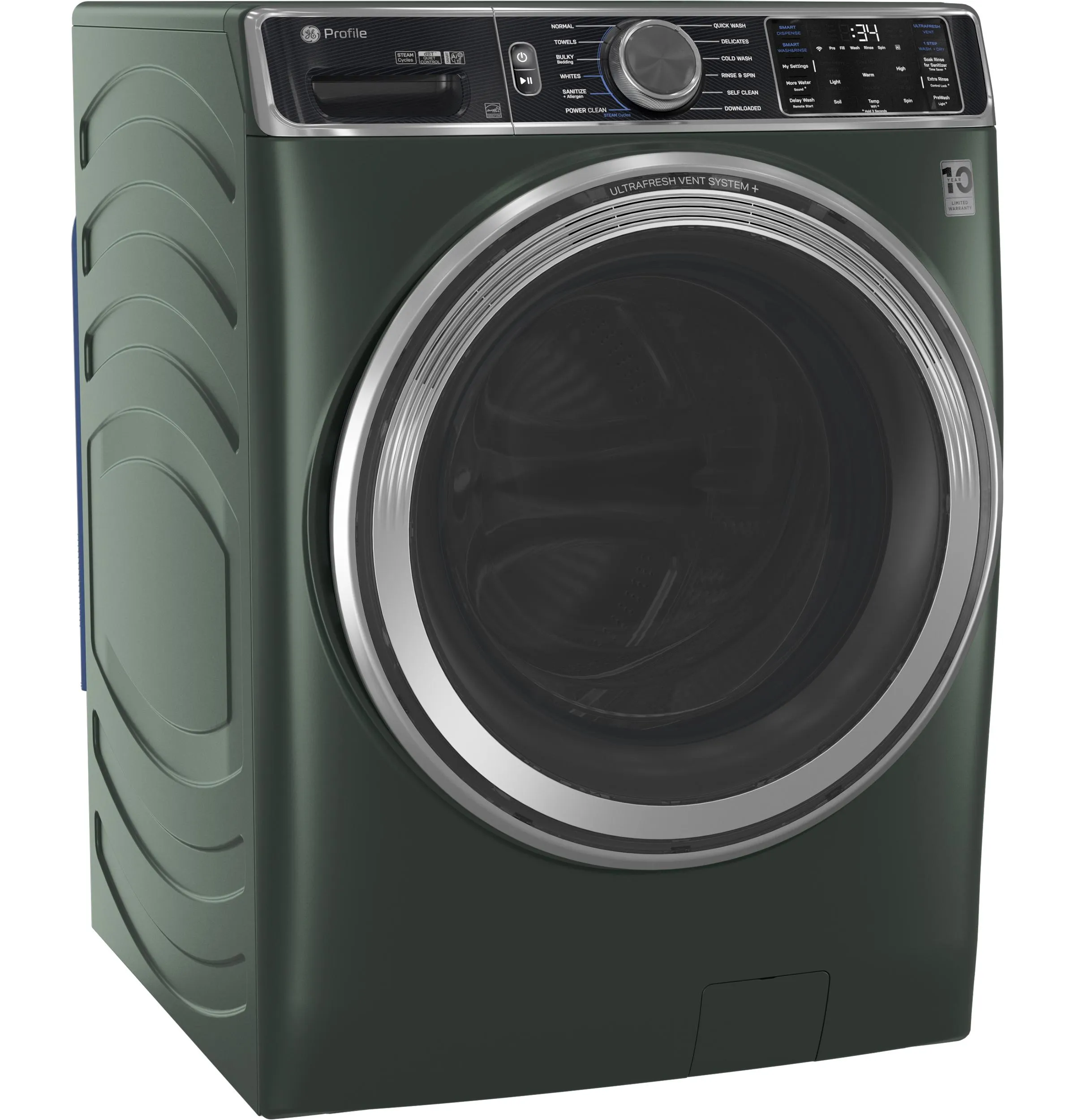 Ge Appliances PFW955SPWGN Ge Profile&#8482; 5.5 Cu. Ft. Capacity Smart Front Load Energy Star? Steam Washer With Ultrafresh Vent System  And Smart Wash & Smart Rinse