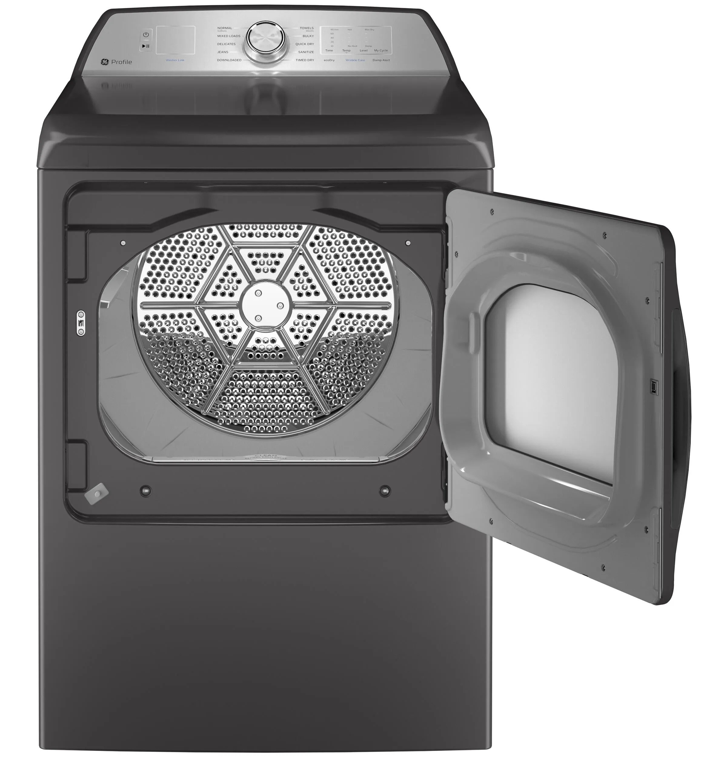 Ge Appliances PTD60GBPRDG Ge Profile&#8482; 7.4 Cu. Ft. Capacity Aluminized Alloy Drum Gas Dryer With Sanitize Cycle And Sensor Dry