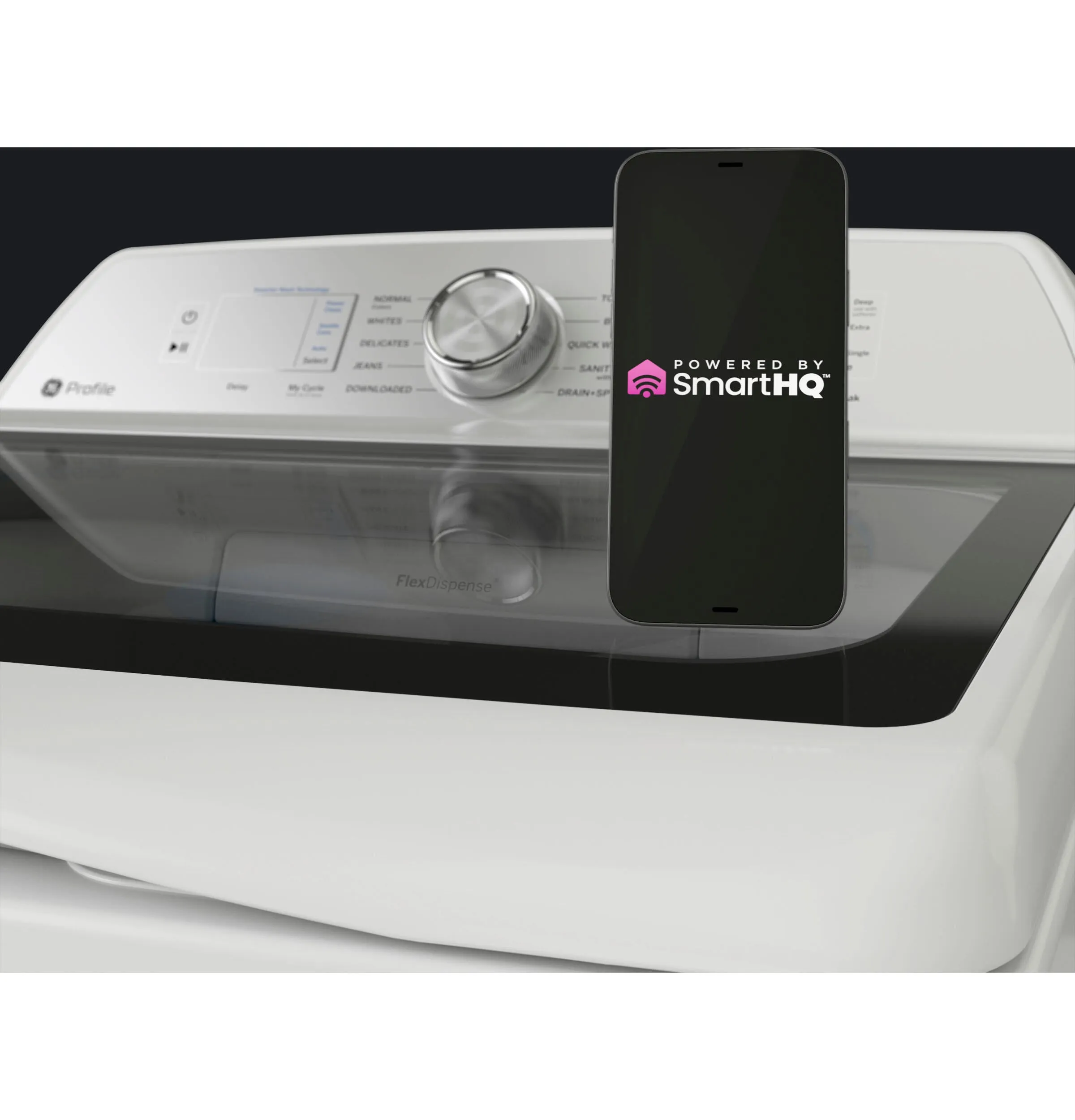 Ge Appliances PTW600BPRDG Ge Profile&#8482; 5.0 Cu. Ft. Capacity Washer With Smarter Wash Technology And Flexdispense&#8482;
