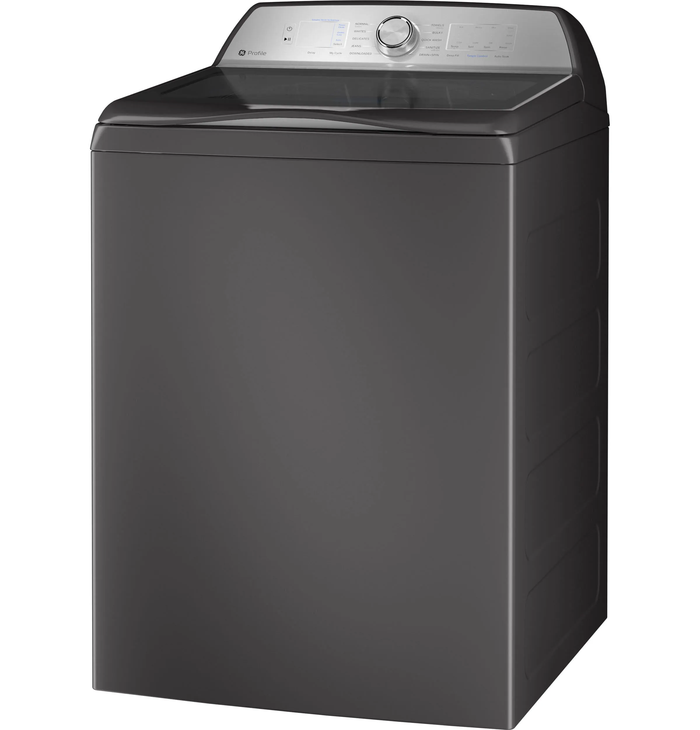 Ge Appliances PTW600BPRDG Ge Profile&#8482; 5.0 Cu. Ft. Capacity Washer With Smarter Wash Technology And Flexdispense&#8482;