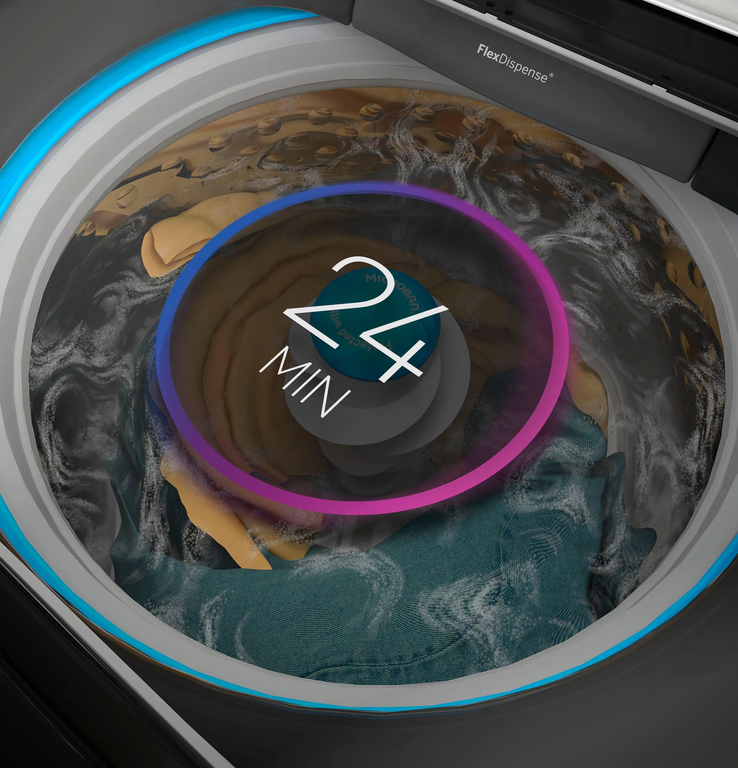 Ge Appliances PTW600BPRDG Ge Profile&#8482; 5.0 Cu. Ft. Capacity Washer With Smarter Wash Technology And Flexdispense&#8482;