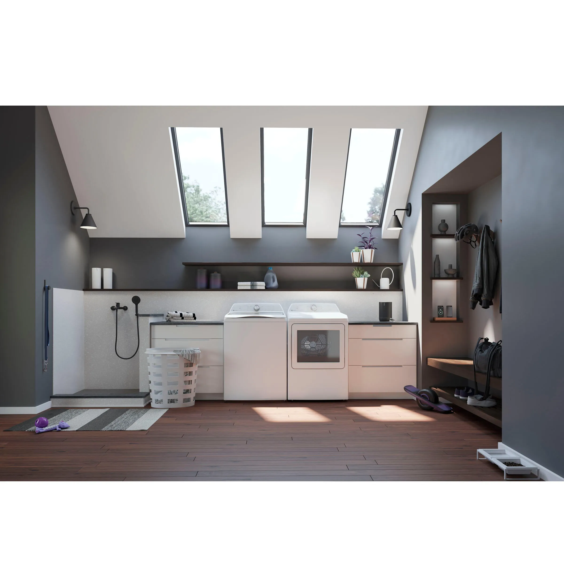 Ge Appliances PTW605BSRWS Ge Profile&#8482; 4.9 Cu. Ft. Capacity Washer With Smarter Wash Technology And Flexdispense&#8482;