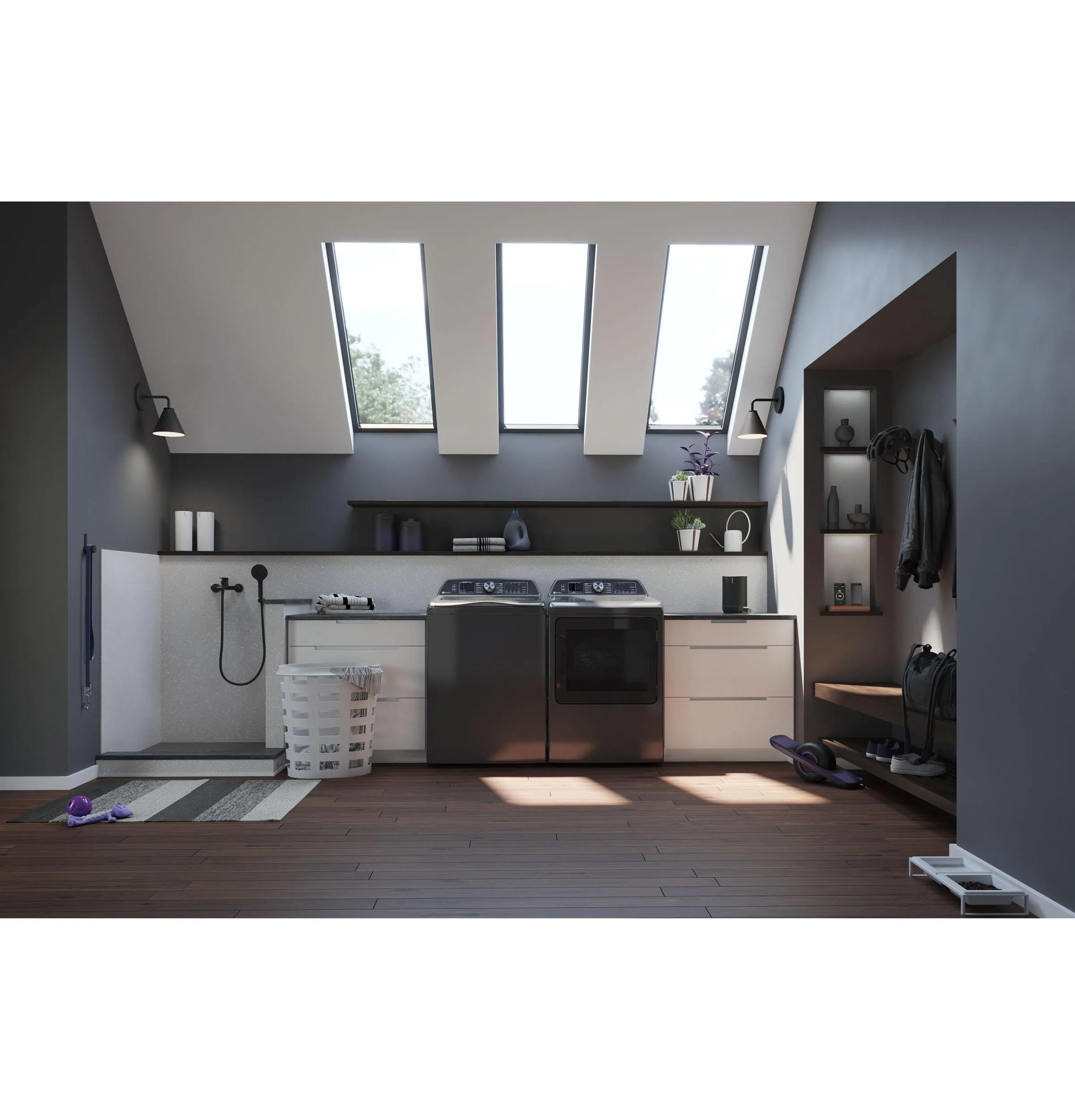 Ge Appliances PTW700BPTDG Ge Profile&#8482; 5.4 Cu. Ft. Capacity Washer With Smarter Wash Technology And Flexdispense&#8482;