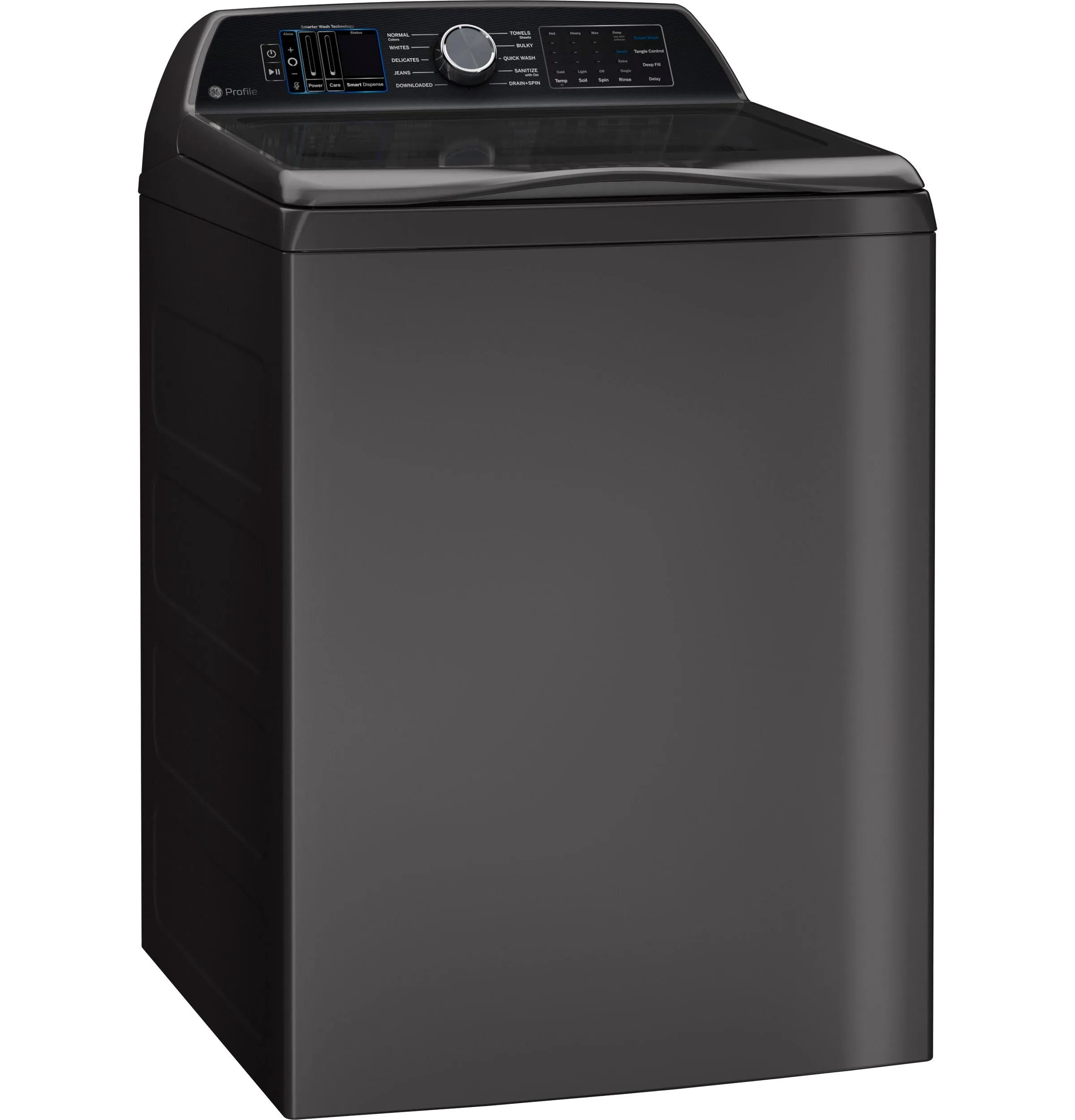 Ge Appliances PTW900BPTDG Ge Profile&#8482; 5.4 Cu. Ft. Capacity Washer With Smarter Wash Technology And Flexdispense&#8482;