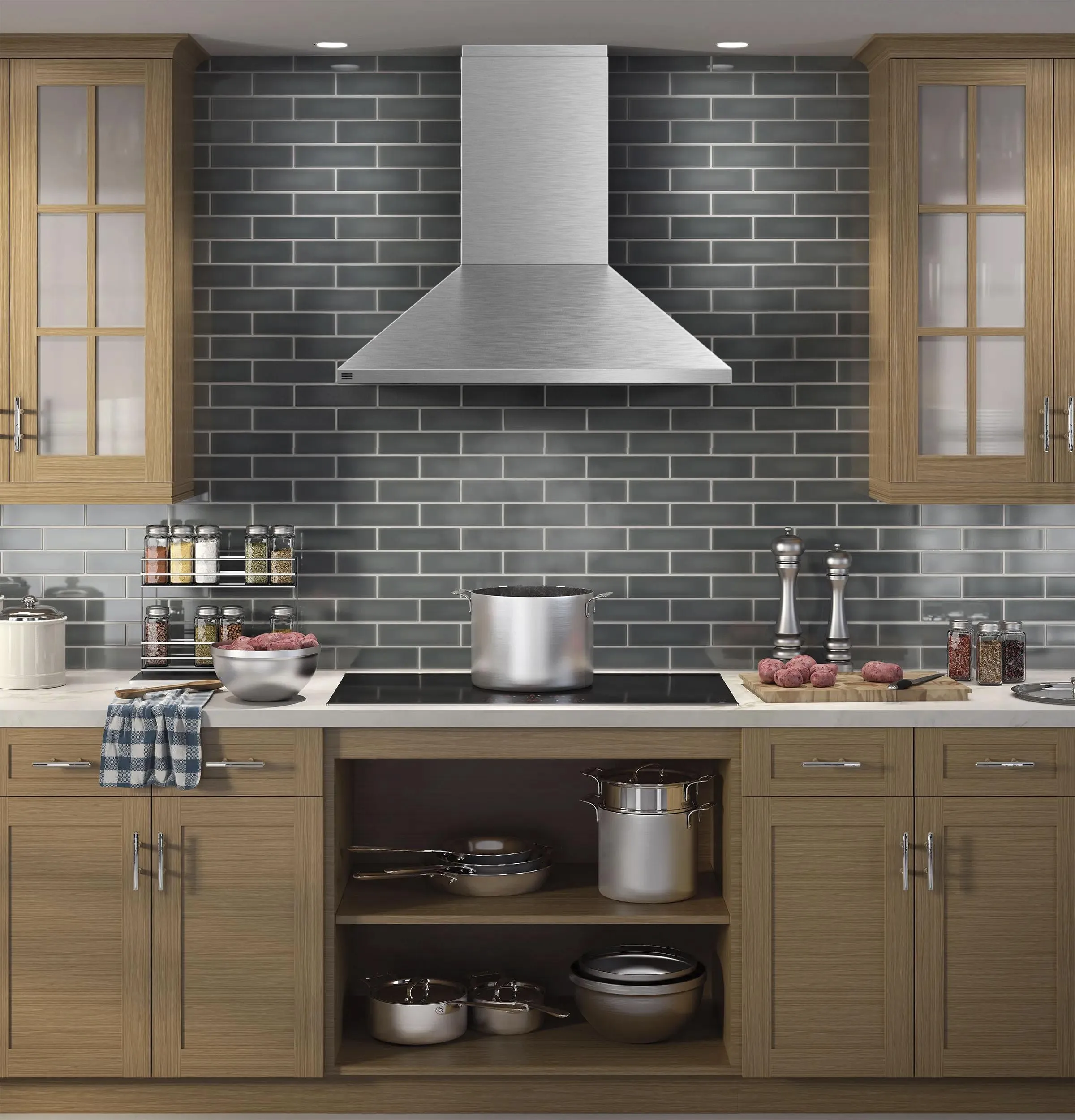 Ge Appliances PVW1036SWSS Ge Profile 36" Wall-Mount Vent Hood With Clean Air Sensors
