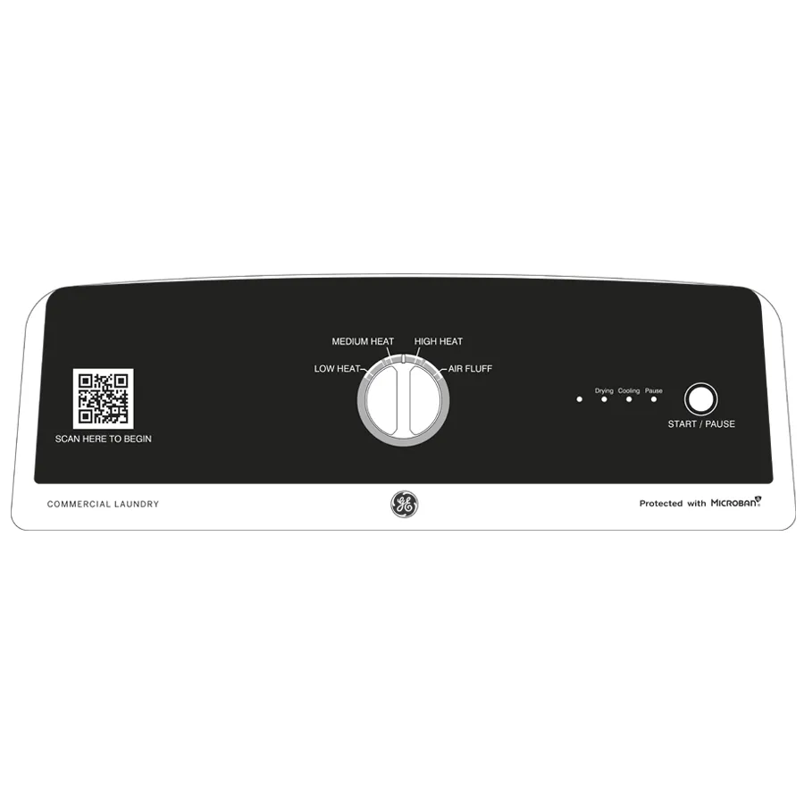 Ge Appliances VTD52EASRWB Ge 7.4 Cu. Ft. Capacity Aluminized Alloy Drum Commercial Electric Dryer With Sensor Dry