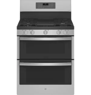 GE Profile 30" Free standing Gas Range Double Oven - Stainless - PCGB965YPFS