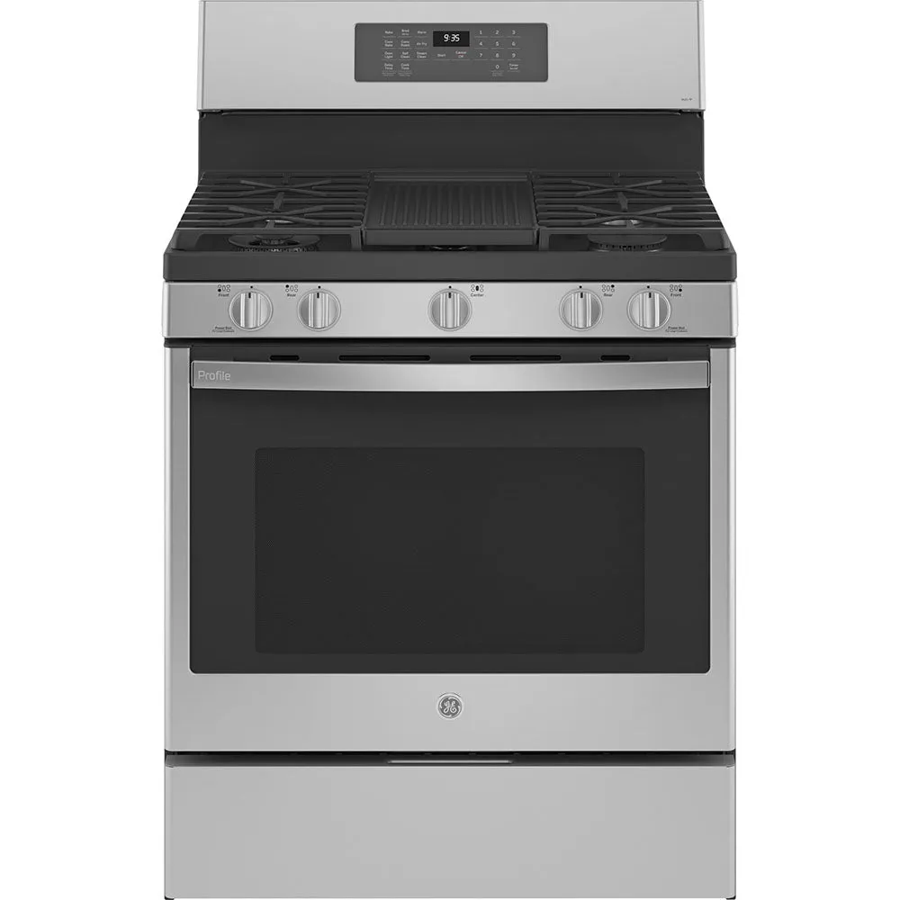GE Profile 30" Free standing Gas Range - Stainless - PCGB935YPFS