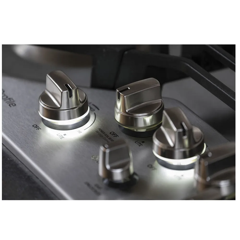 GE Profile 30" Gas Cooktop - Stainless - PGP9030SLSS