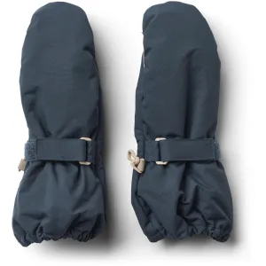 Big Clearance Event Wheat Dark Blue Mittens Tech