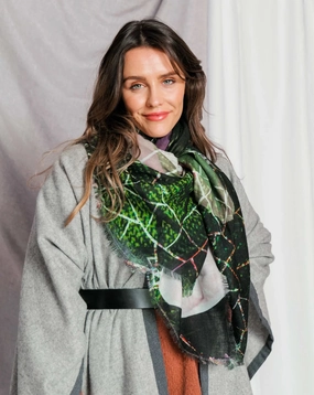 Trending Today Steal Hope & Fear Scarf - Green Multi