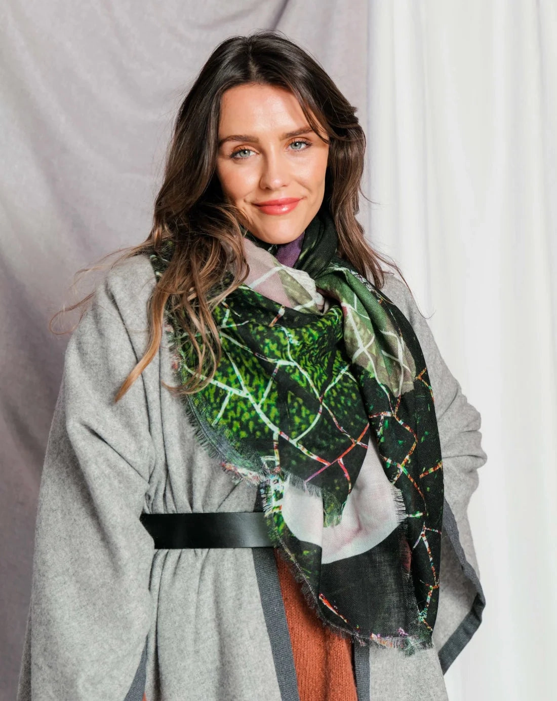 Trending Today Steal Hope & Fear Scarf - Green Multi