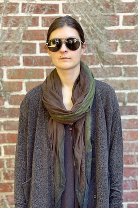 Giulia Scarf - Marrone / Verde Online Exclusive Steal