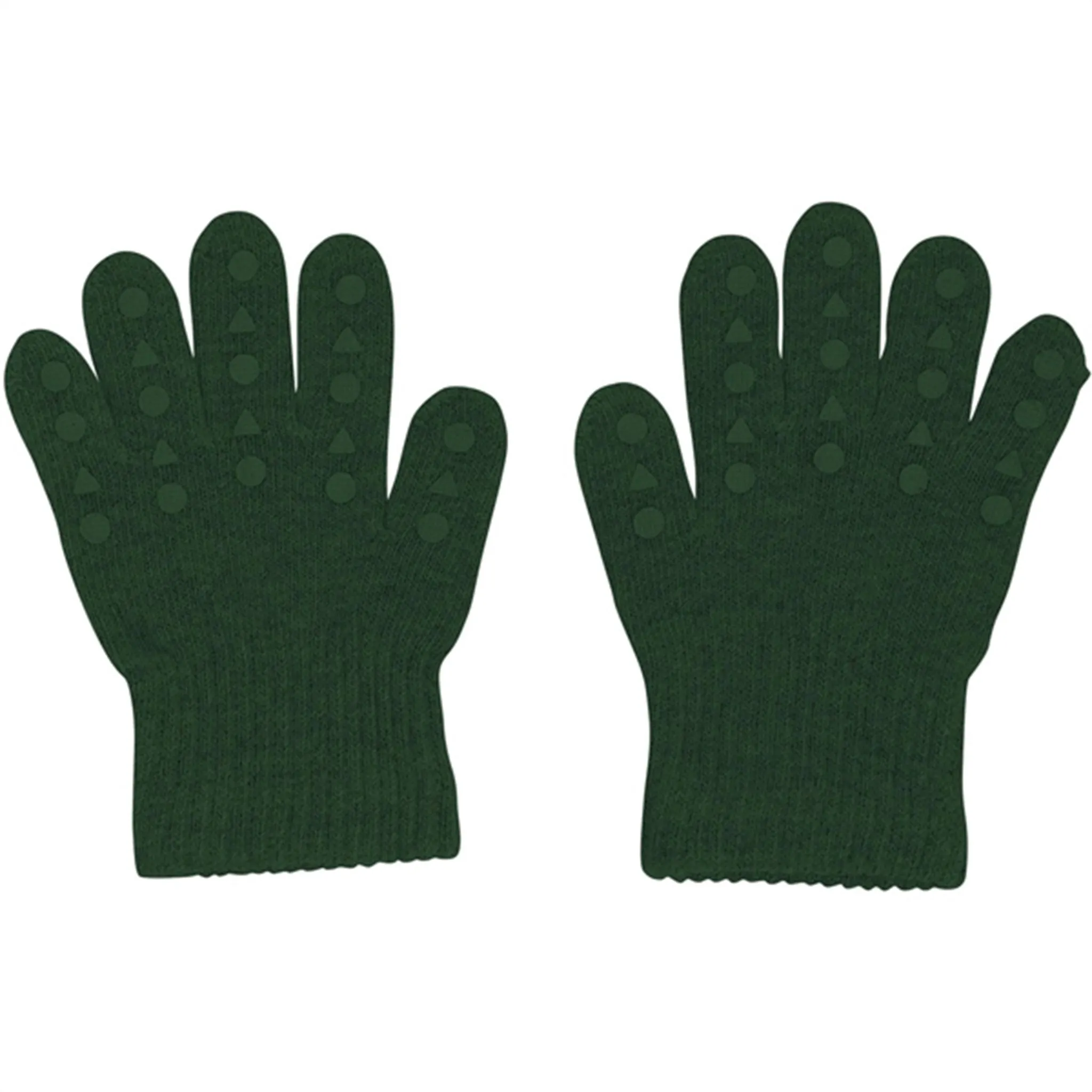 Gift Sale Event Gobabygo Wool Grip Gloves Forrest Green