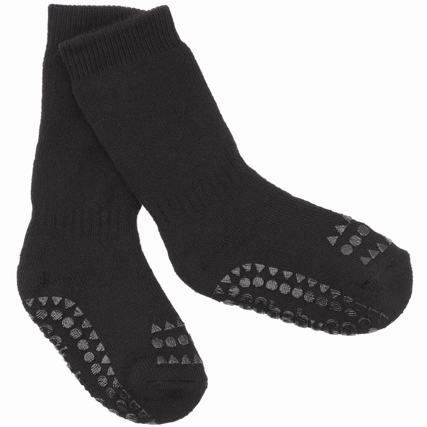 Gobabygo Black Non-Slip Socks Organic Terry Cotton Flash Sale Alert
