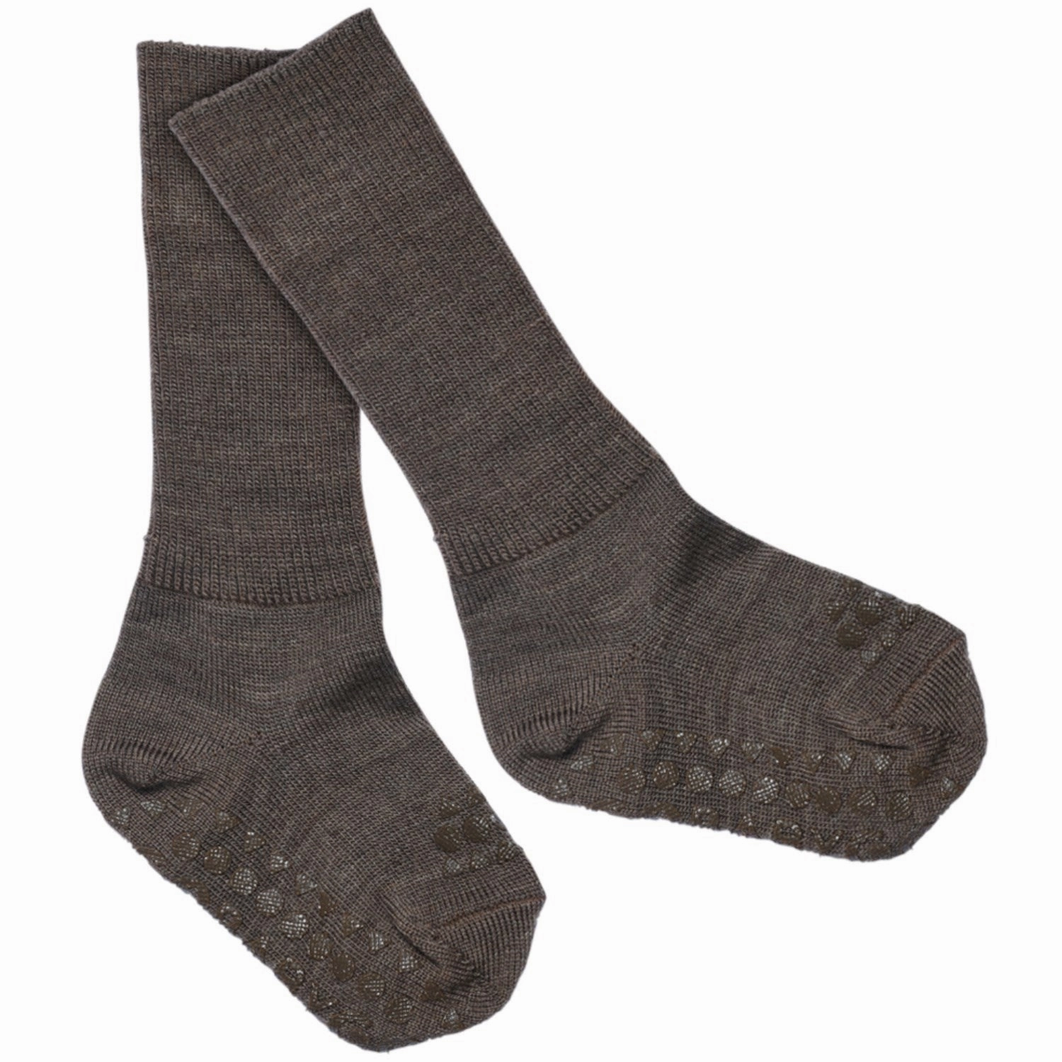 Gobabygo Chestnut Non-Slip Socks In Merino Wool Trending Deals Today