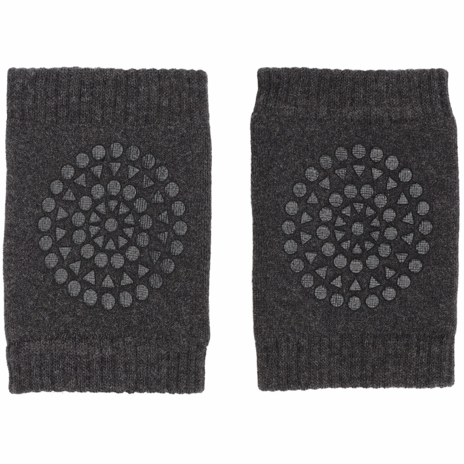 Gobabygo Dark Grey Melange Crawling Knee Pads Organic Terry Cotton Limited Time Discount