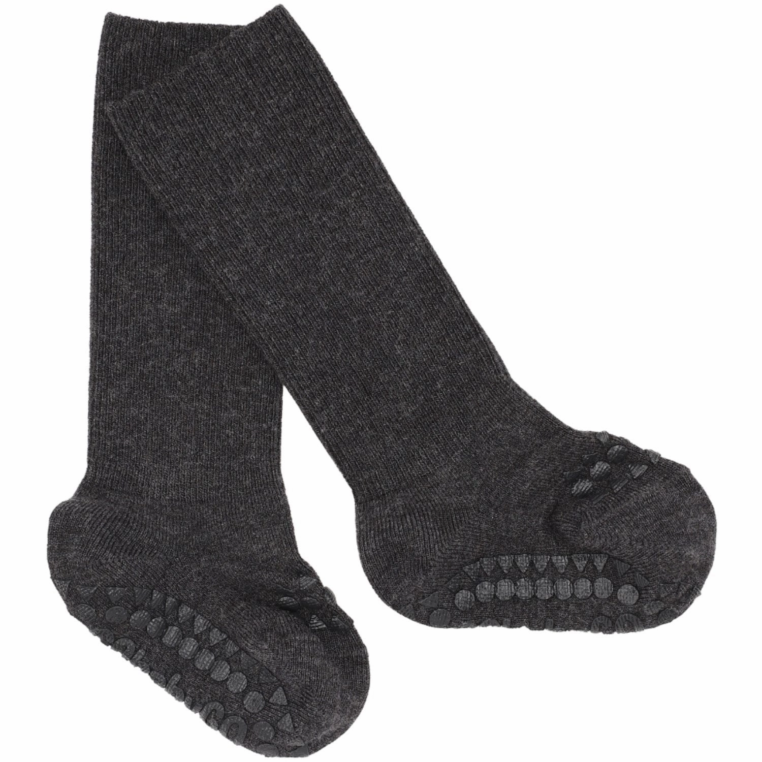 Gobabygo Dark Grey Melange Non-Slip Socks Bamboo Hot Pick of the Day