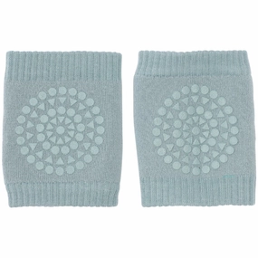 Shop the Savings Now Gobabygo Dusty Blue Crawling Knee Pads Organic Terry Cotton