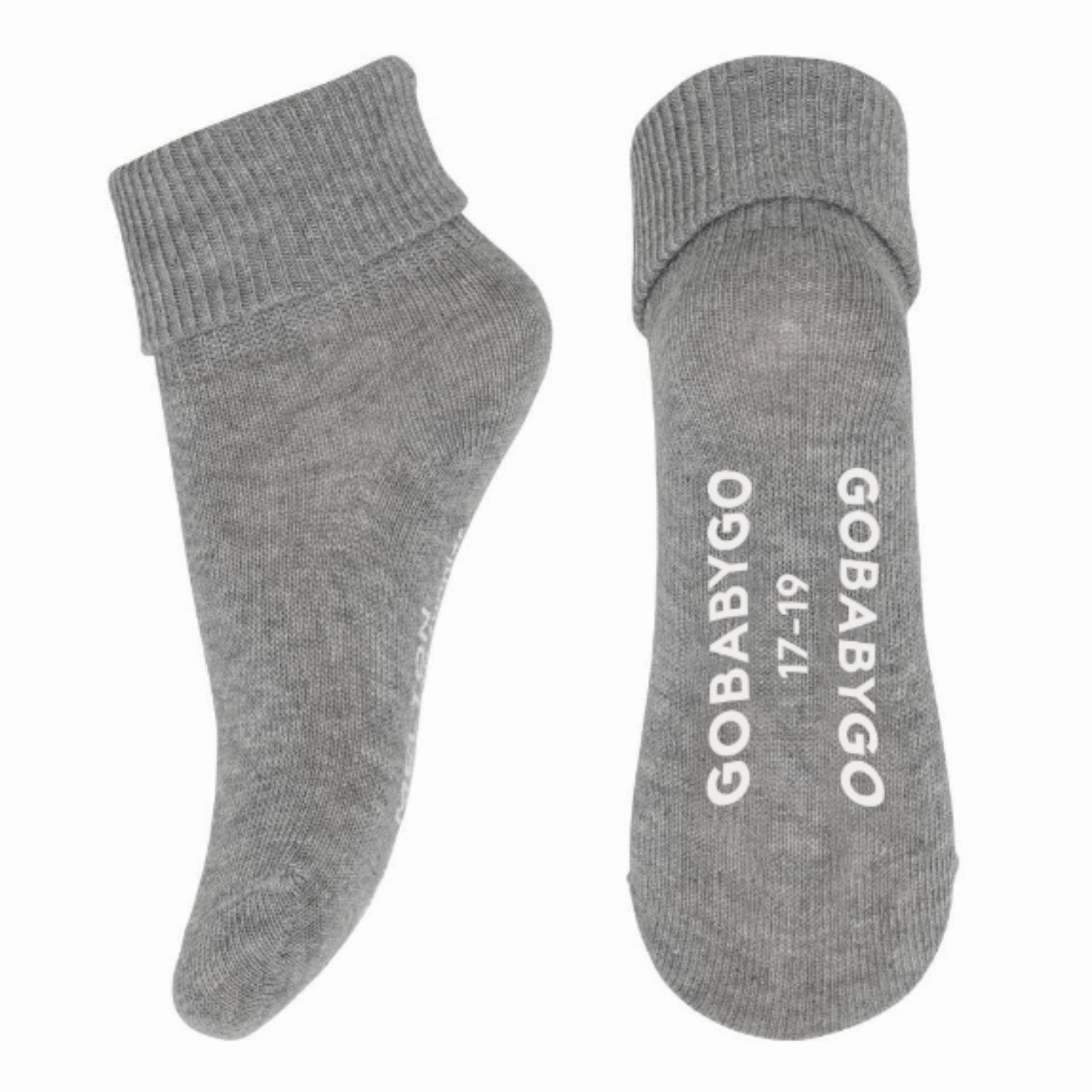 Gobabygo Grey Melange Non Slip Socks Hot Pick Deal