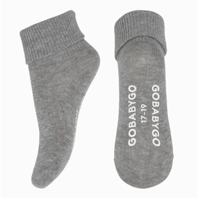 Gobabygo Grey Melange Non Slip Socks Hot Pick Deal