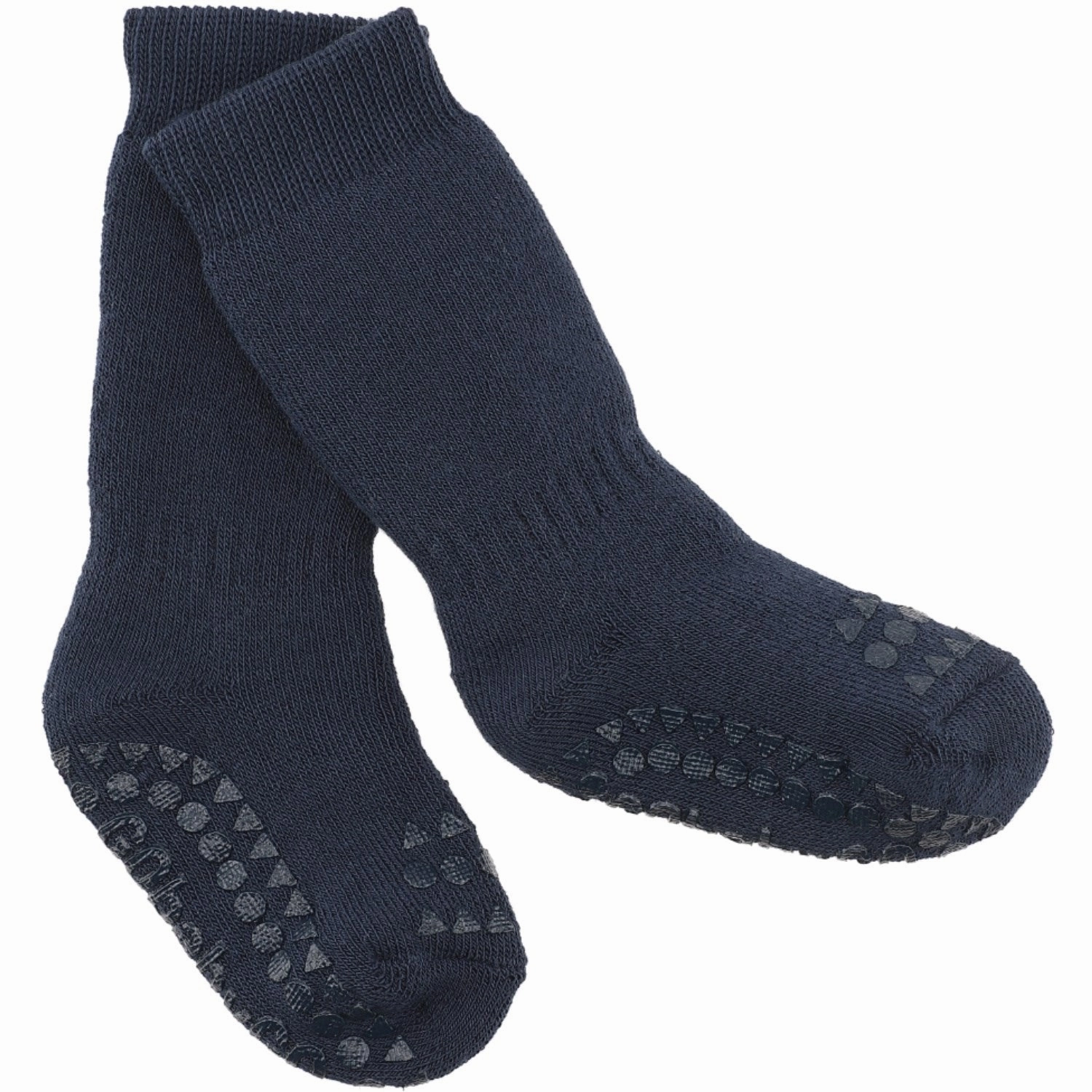 Gobabygo Navy Blue Non-Slip Socks Organic Terry Cotton Shop the Best Deals Biggest Savings Now