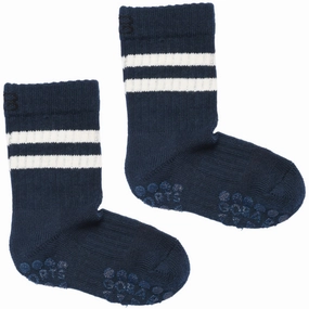 Gobabygo Navy Blue Non-Slip Sport Socks Today Only Steal Save Today Only