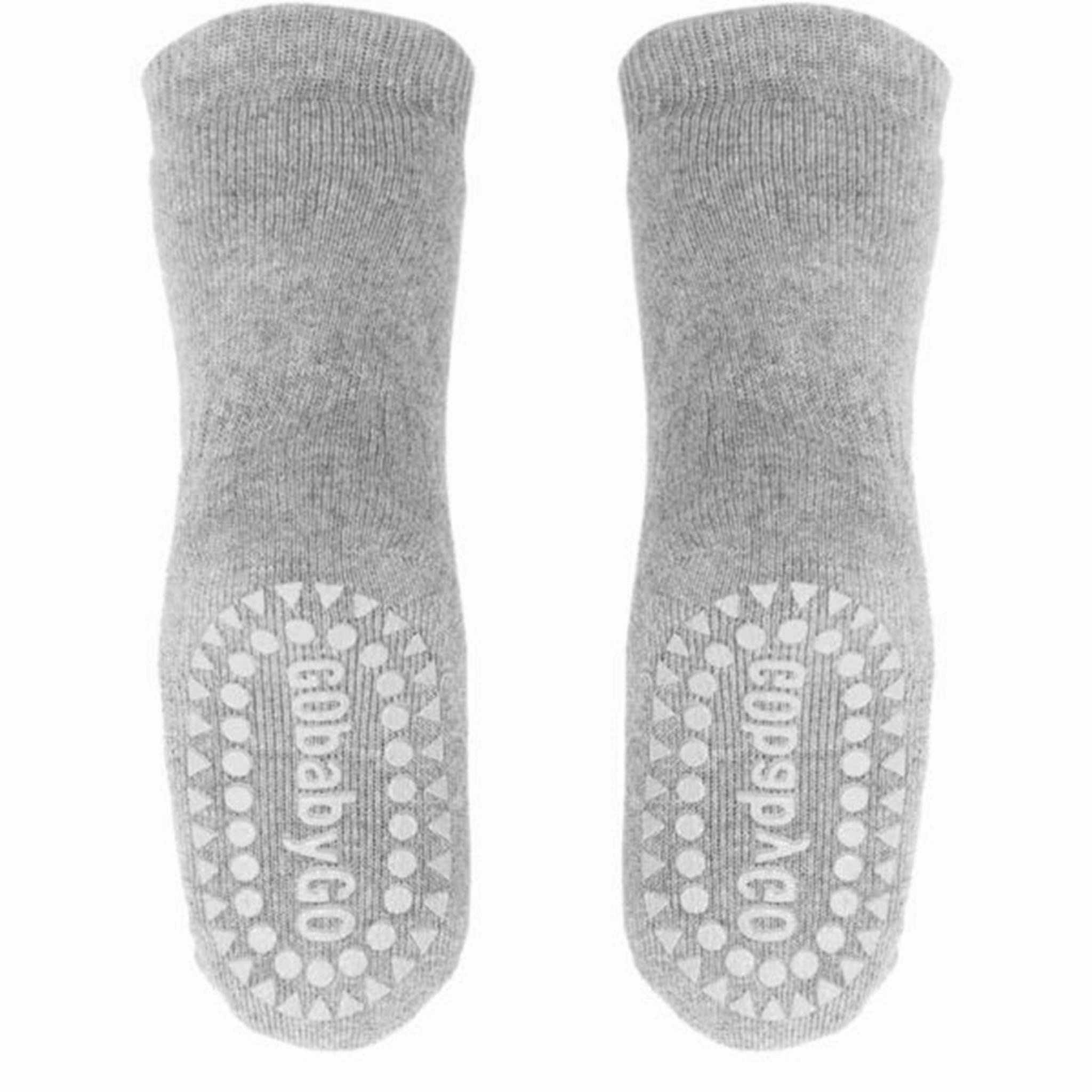 Gobabygo Non-Slip Socks (Grey Melange) Hot Picks Today