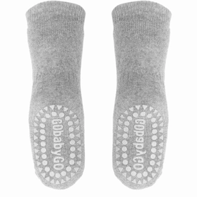 Gobabygo Non-Slip Socks (Grey Melange) Hot Picks Today
