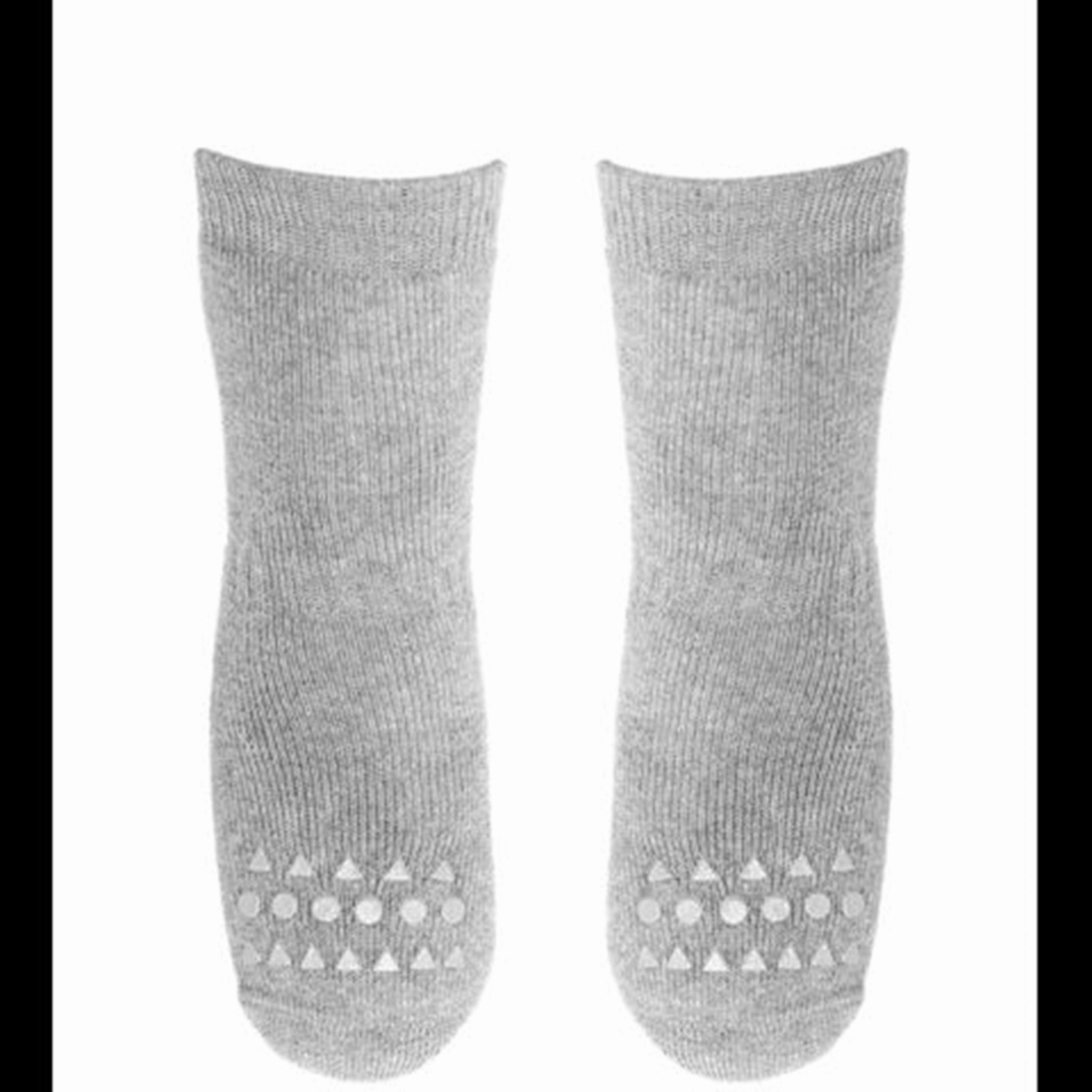 Special Occasion Discount Instant Savings Inside Gobabygo Non-Slip Socks (Grey Melange)