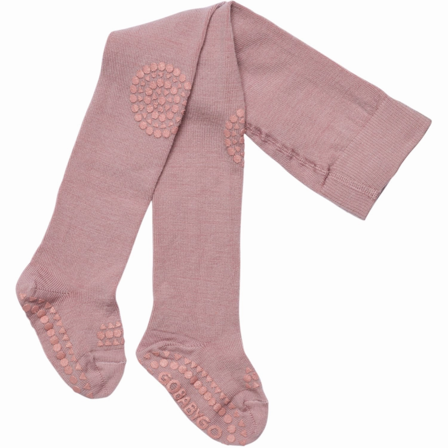 Last Chance Offer Gobabygo Rose Blush Crawling Tights Anti-Slip Wool