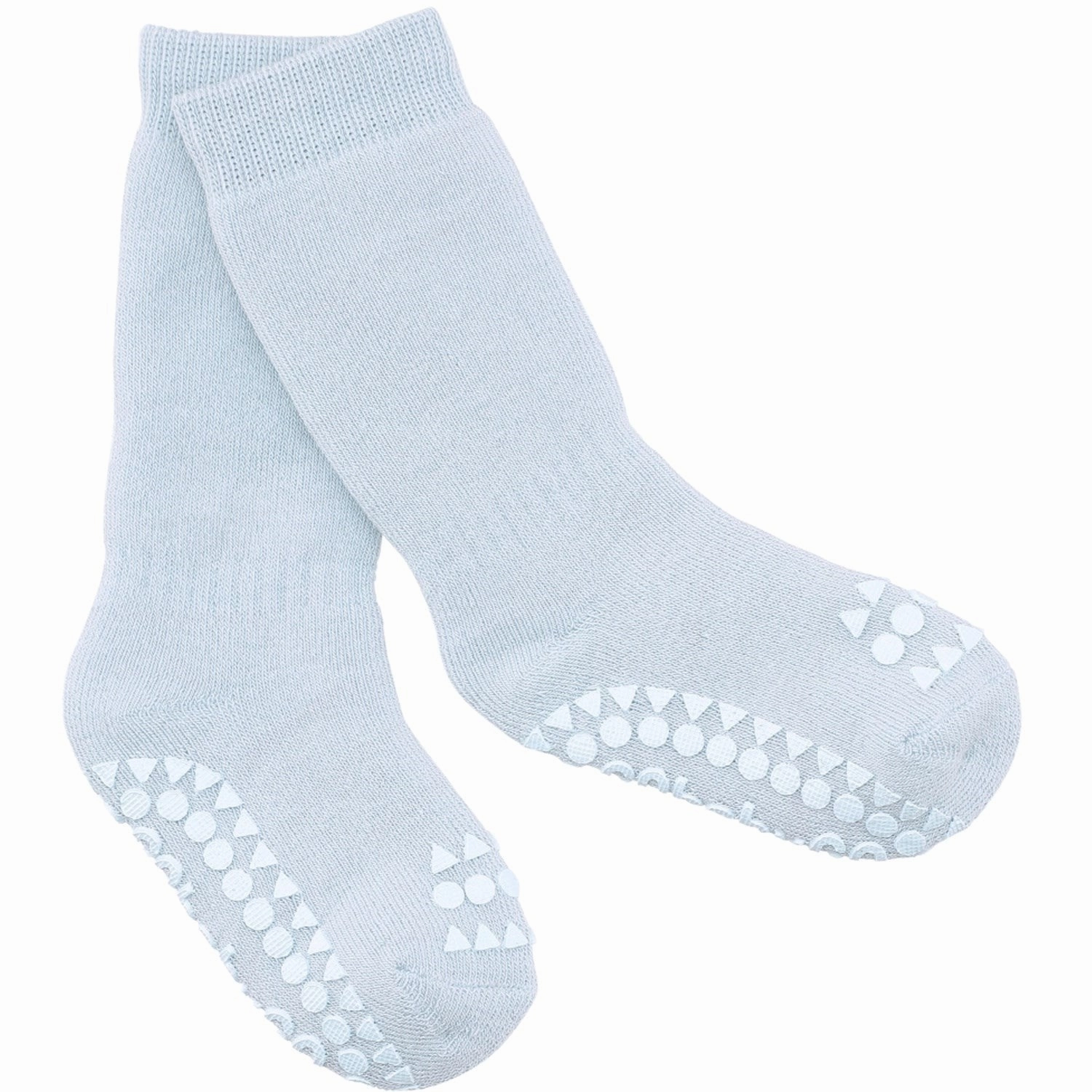 Gobabygo Sky Blue Non Slip Socks Organic Cotton Hot Picks Today