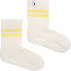 Special Deal Frenzy Gobabygo Yellow Non-Slip Sport Socks