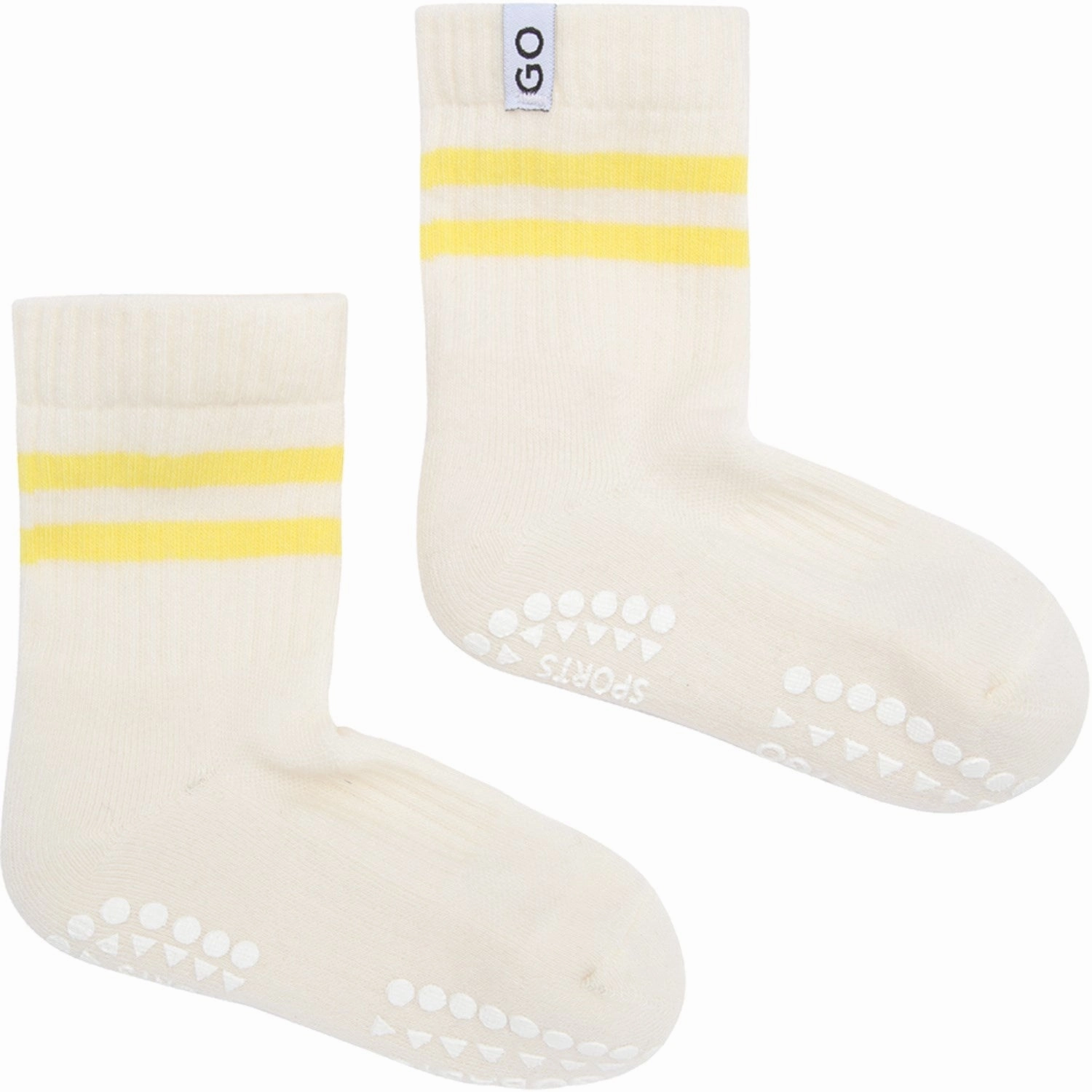 Special Deal Frenzy Gobabygo Yellow Non-Slip Sport Socks