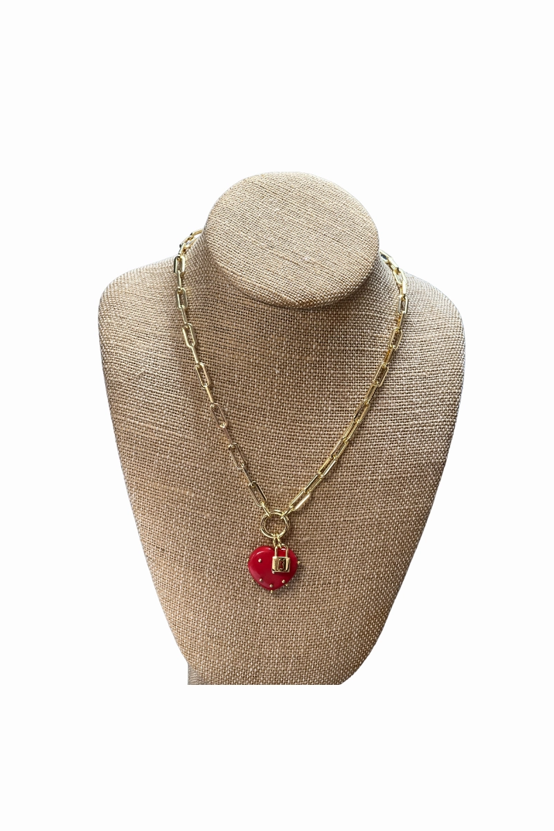 Save Today Event Gold Filled Mixed Chunky Chain-Type 1 W/Lock Charm
