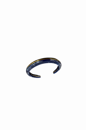 Dont Miss Todays Deal Gold Polished Blue Sandstone Cuff