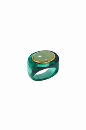 Dont Miss This Steal Gold Polished Jade Ring