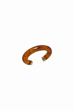 Clearance Sale Gold Polished Tortoise Shell Bangle