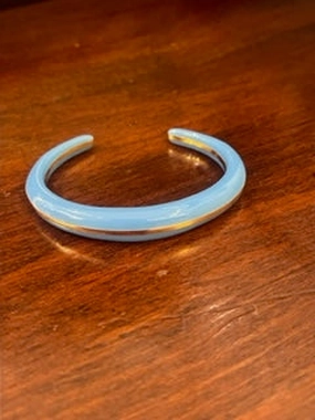 Grab Your Deal Today Gold Sky Blue Cuff Bracelet