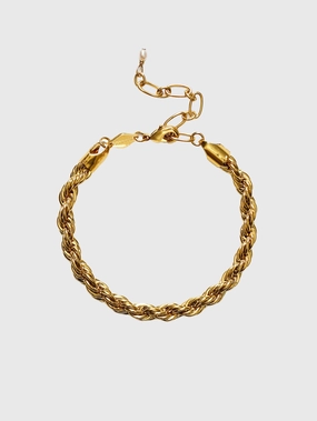Golden Rope Bracelet In Gold Surprise Discount Today