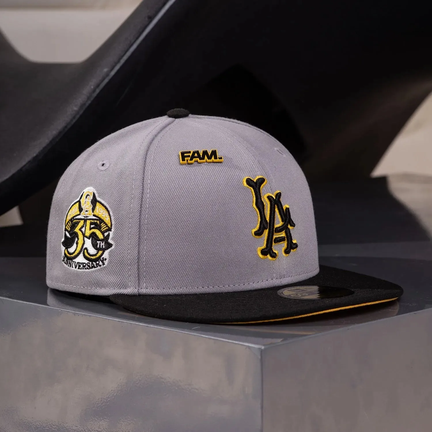 Instant Savings Inside Dont Miss These Savings La Angels Cap Grey 35Th Patch / New Era 59Fifty Fitted